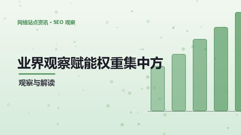 业界观察赋能权重集中方法：技术与方法